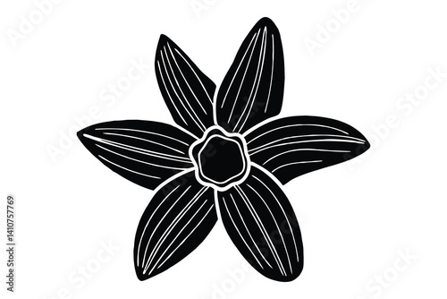 Daffodil silhouette, daffodil illustration spring silhouette, floral outline, Daffodil silhouette Icon