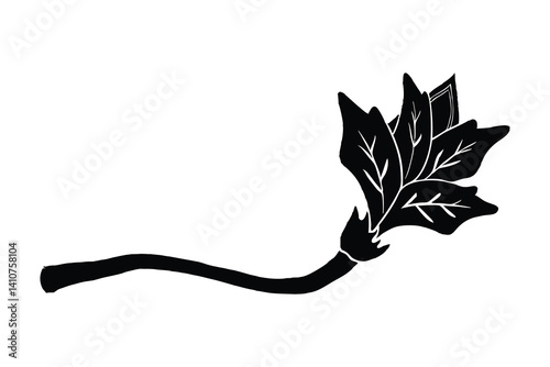 Daffodil silhouette, daffodil illustration spring silhouette, floral outline, Daffodil silhouette Icon