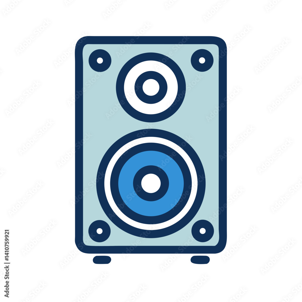 Speaker Icon Representing Music System and Audio Output Device Speaker Icon Representing Music System and Audio Output Device