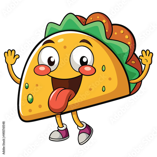 Funny Taco Character