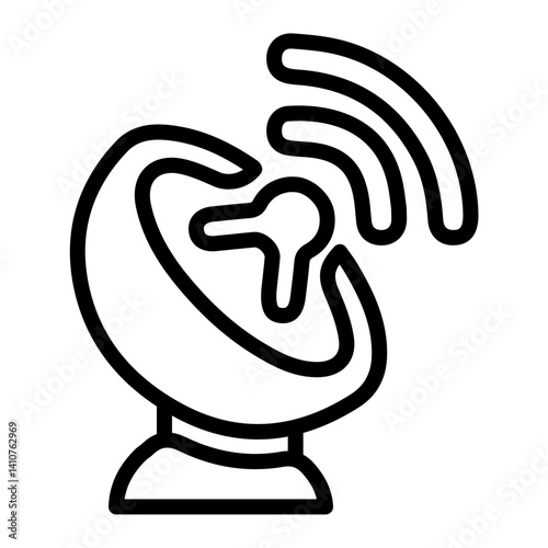 Satellite Dish Line Icon