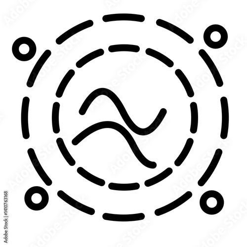 Space Portal Line Icon