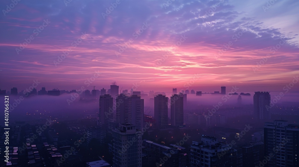 Fototapeta premium Blurred sunset landscape gradient photography