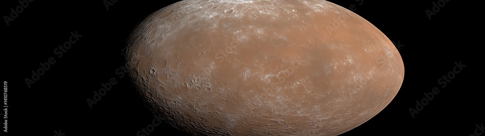 Naklejka premium Martian Moon Close-up View