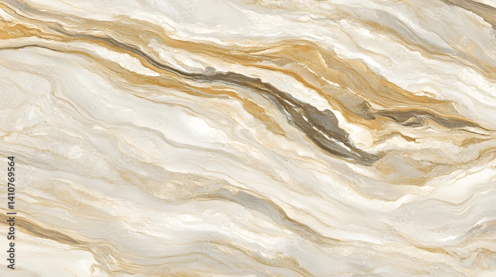 Obraz premium Beige and Brown Marble Texture Seamless Pattern