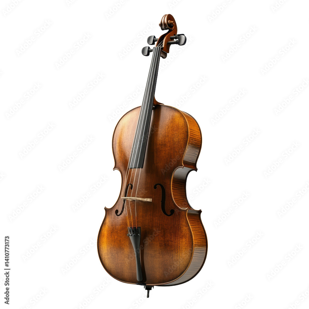 Fototapeta premium Cello isolated on transparent background.