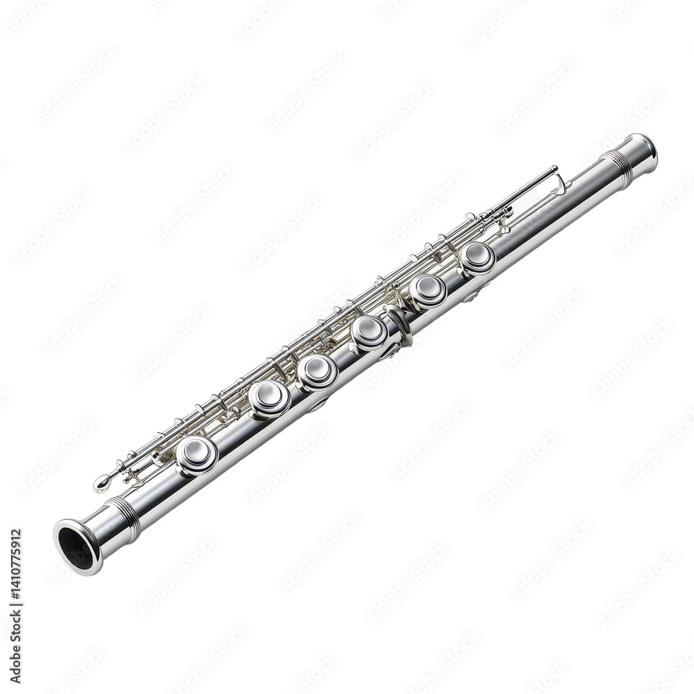 Fototapeta premium Flute isolated on transparent background.