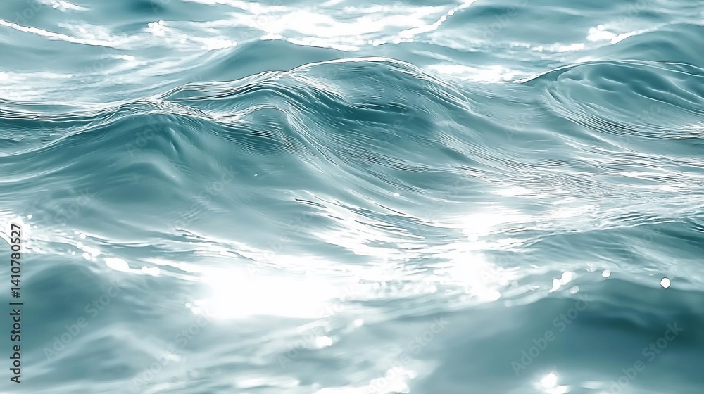 Fototapeta premium Serene Teal Water Texture Background