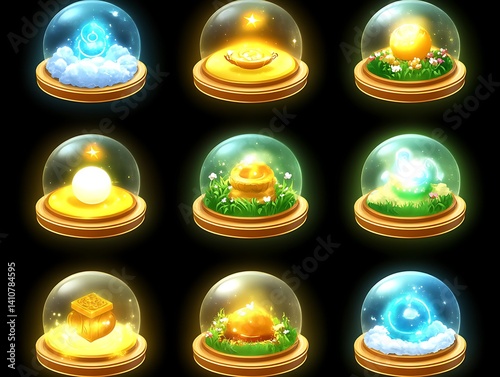 Magical Crystal Ball Icons