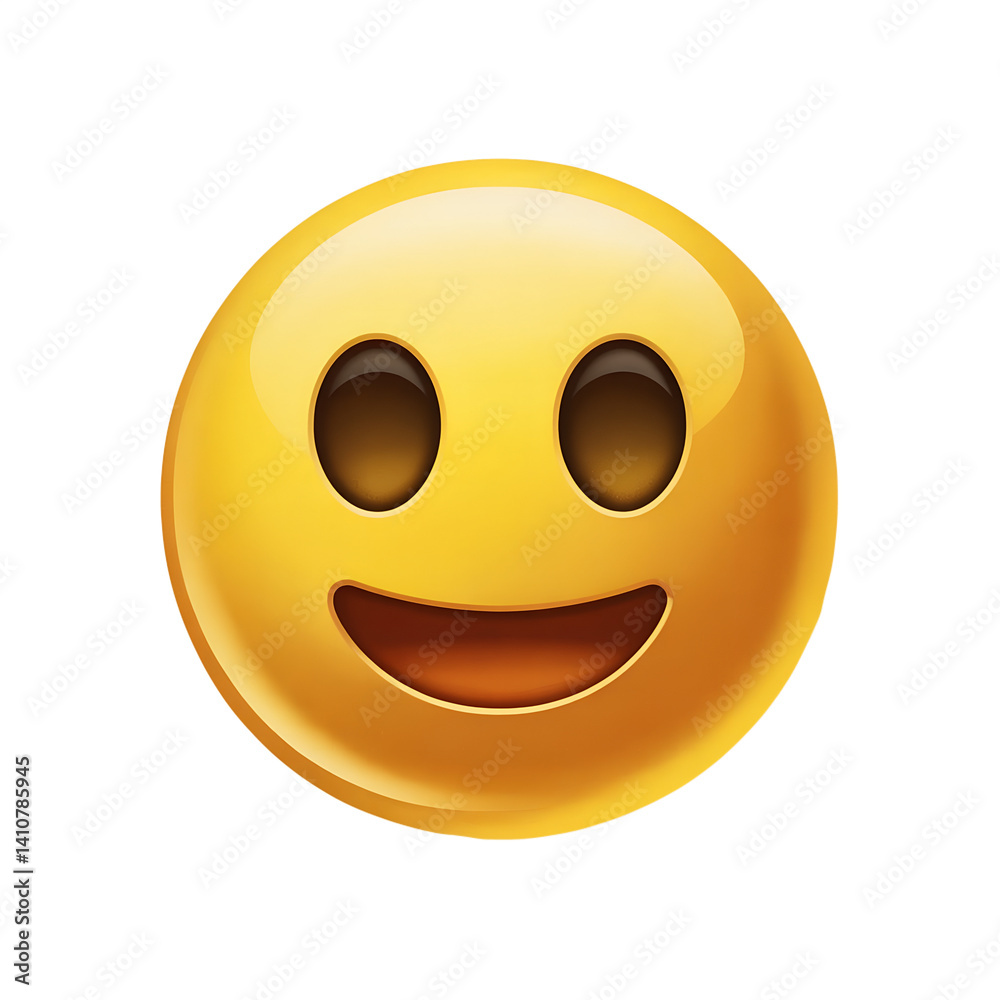 Smiling Emoji Face PNG | 3D Happy Yellow Face Illustration with Transparent Background Smiling Emoji Face PNG | 3D Happy Yellow Face Illustration with Transparent Background