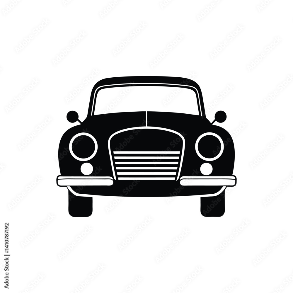Obraz premium retro car vector on white background