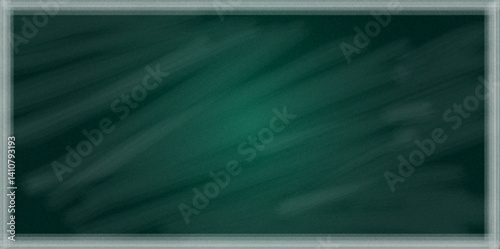 Chalk rubbed out on green chalkboard background