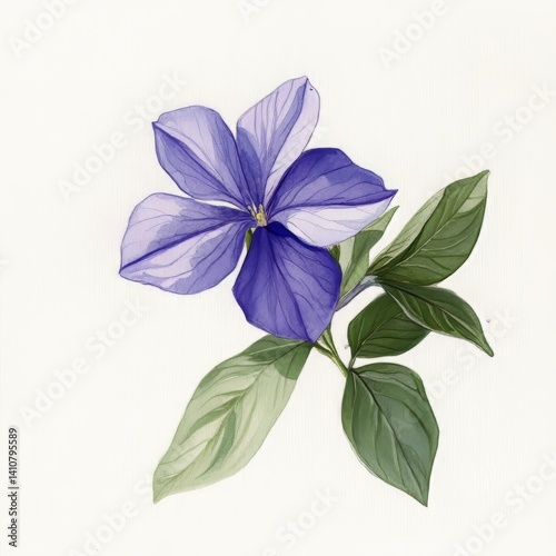 Obraz na płótnie Greater periwinkle, Vinca major. w salonie