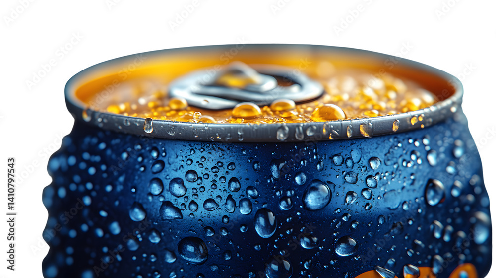 Closeup of a Cold Drink Can with Condensation Refreshing Beverage Texture Macro Photography Closeup of a Cold Drink Can with Condensation Refreshing Beverage Texture Macro Photography