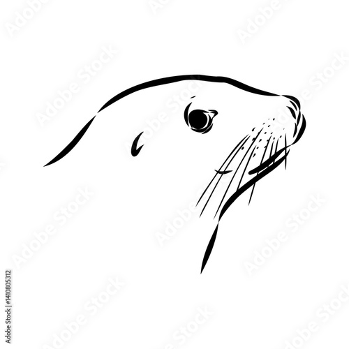 navy seal, vector sketch