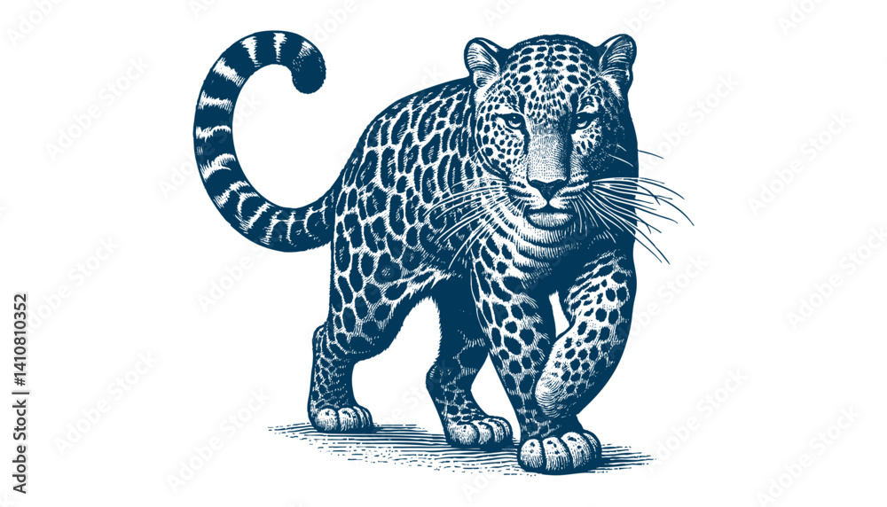 Fototapeta premium Leopard vector