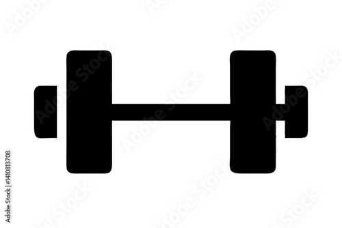 dumbbell icon isolated on white background