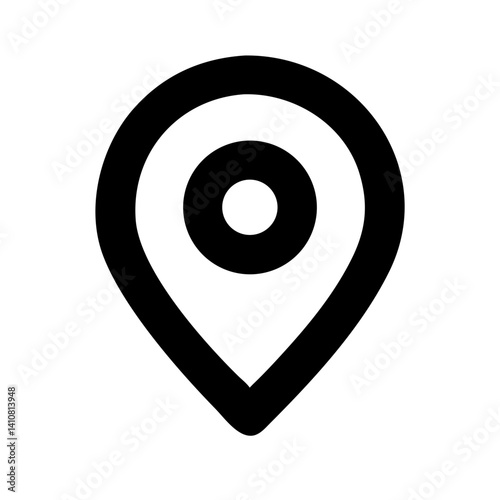 Free Download location icon isolated on white background - GFXLoad