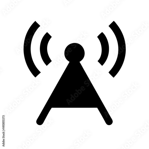 transmitter icon isolated on white background