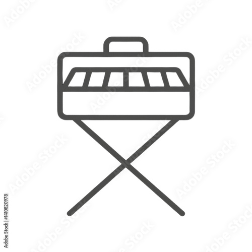 Icon of a Portable Grill on a Stand  