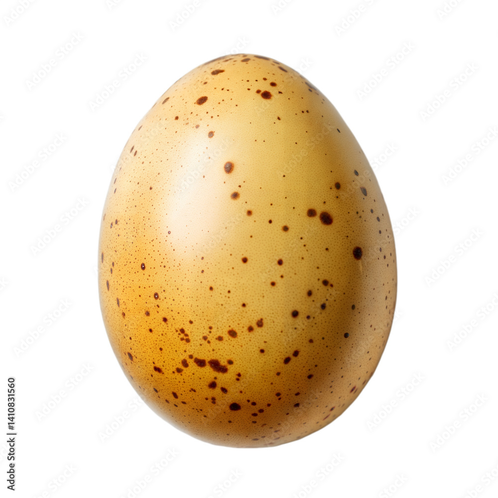 Single Spotted Egg: A close-up view captures the pristine beauty of a single egg with delicate spots. It represents the purity and the beginning of new life. isolated background Single Spotted Egg: A close-up view captures the pristine beauty of a single egg with delicate spots. It represents the purity and the beginning of new life. isolated background