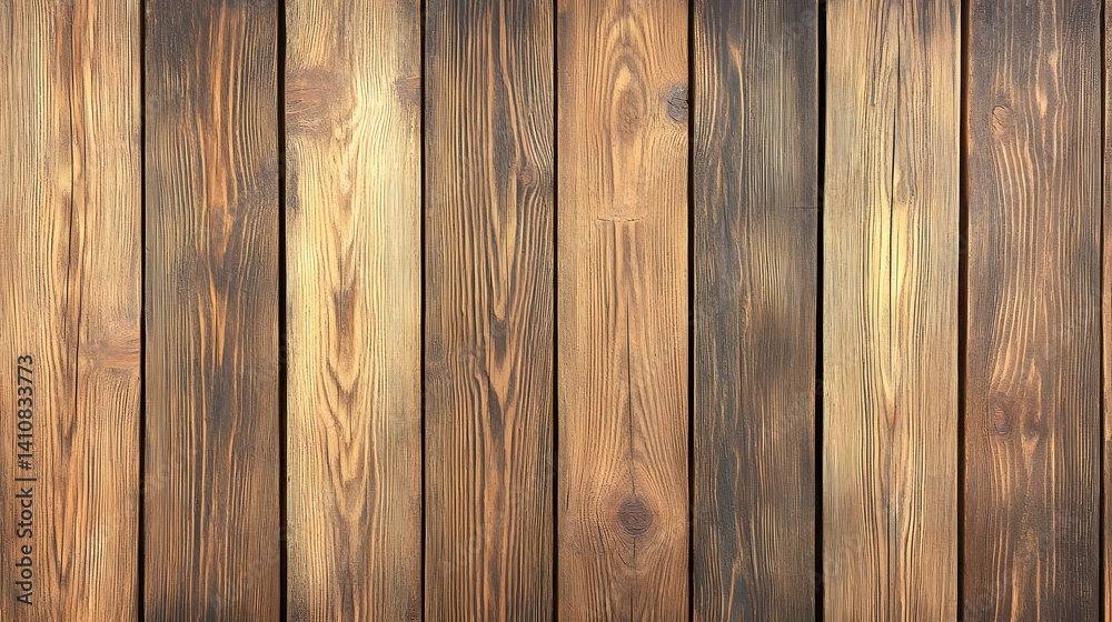 Obraz premium Rustic Brown Wooden Planks Background Texture