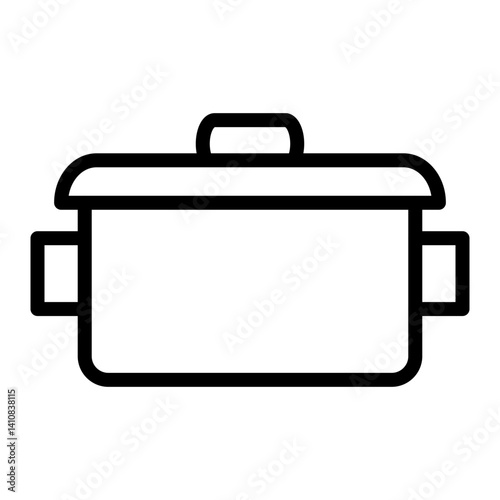 Cooking Pot Line Icon