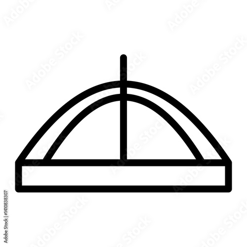 Napkin Holder Line Icon