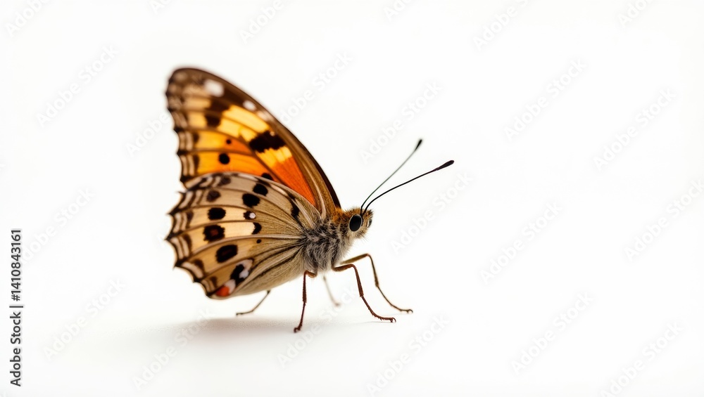 Naklejka premium butterfly on white background