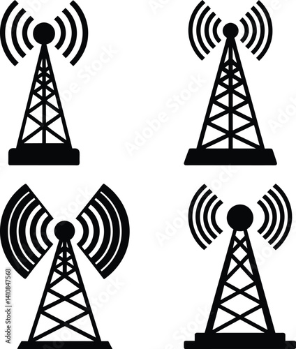 Signal Booster silhouette vector