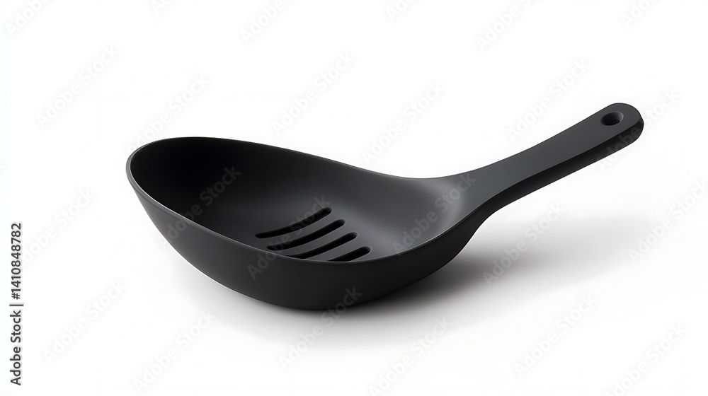 A kitchen silicone utensil rest, isolated on a clean white background, offering a sleek design for kitchen organization