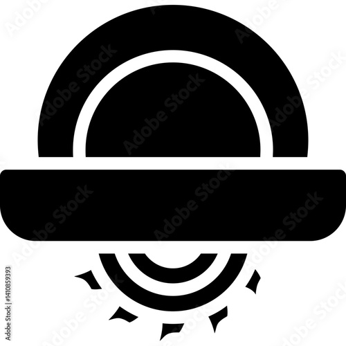 Miter Saw Glyph Icon