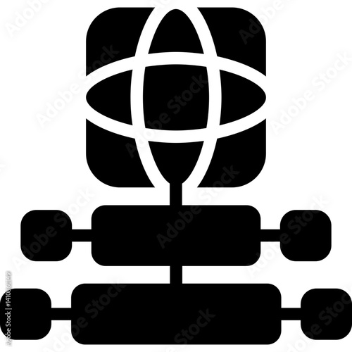 Network Protocol Glyph Icon