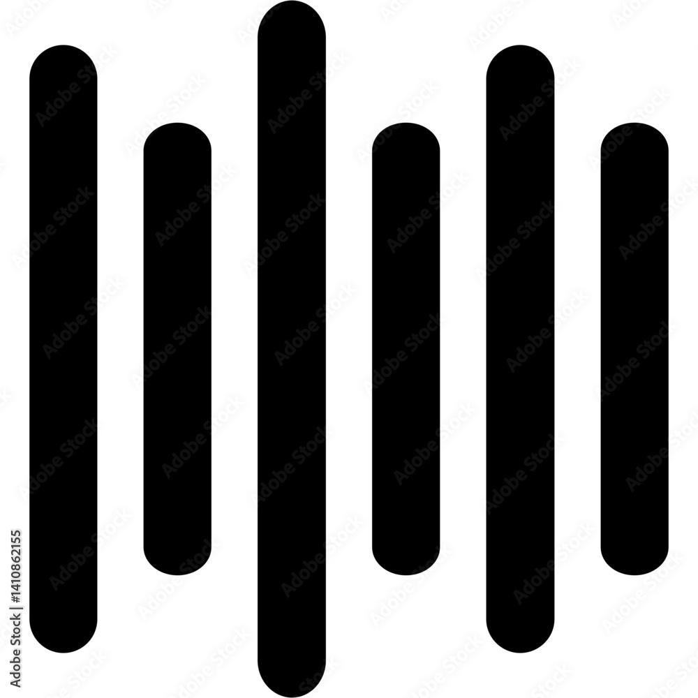 Equalizer Glyph Icon Equalizer Glyph Icon