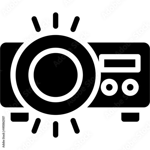 Projector Glyph Icon