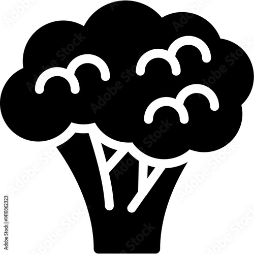 Broccoli Glyph Icon