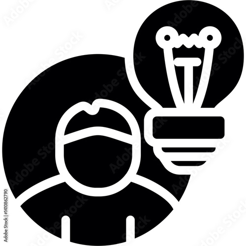 Entrepreneur Glyph Icon