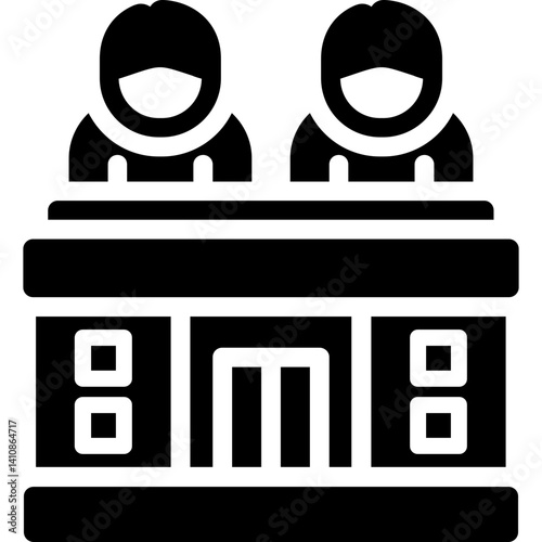 University Workshop Glyph Icon