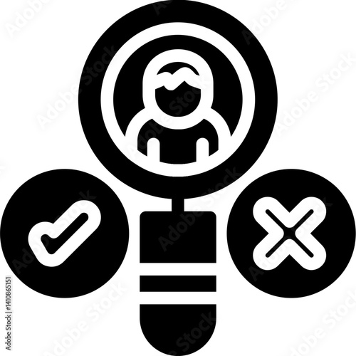 Candidate Screening Glyph Icon