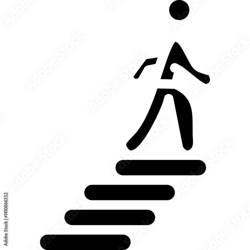 Bungee Jumping Glyph Icon
