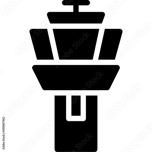 Air Traffic Control Glyph Icon