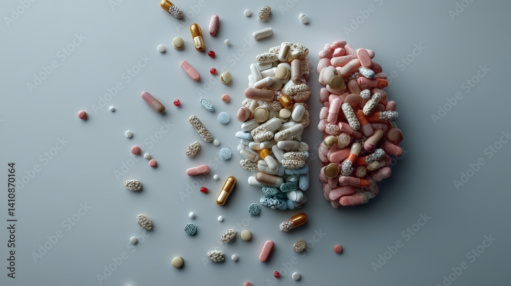 Creating visual impact hyperrealistic pills arrangement studio vertical photograph minimalist aesthetic appeal Creating visual impact hyperrealistic pills arrangement studio vertical photograph minimalist aesthetic appeal