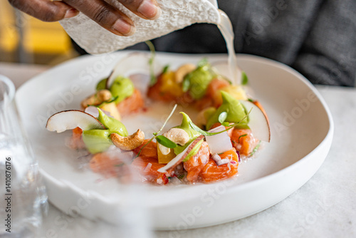 Ceviche dish