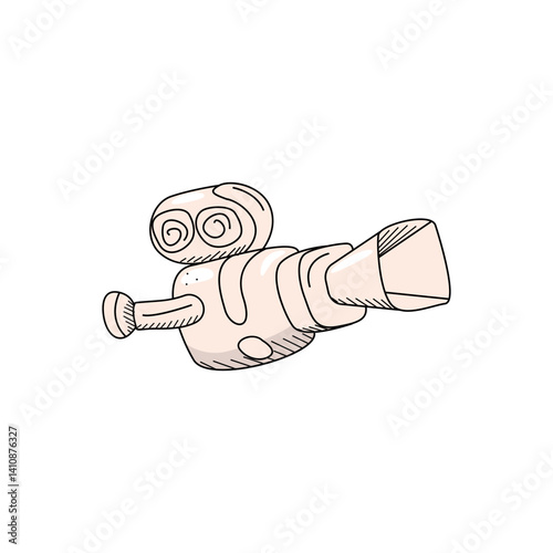 Video camera equipment vector illustration.