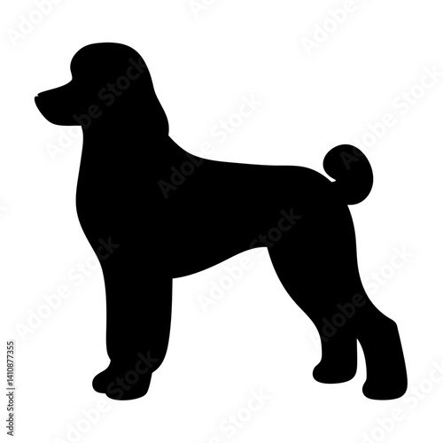 dog black silhouette icon - perfect for designs about jungle animals dog nature, wildlife, rainforest, vector art