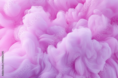 Pink fluffy cloud background