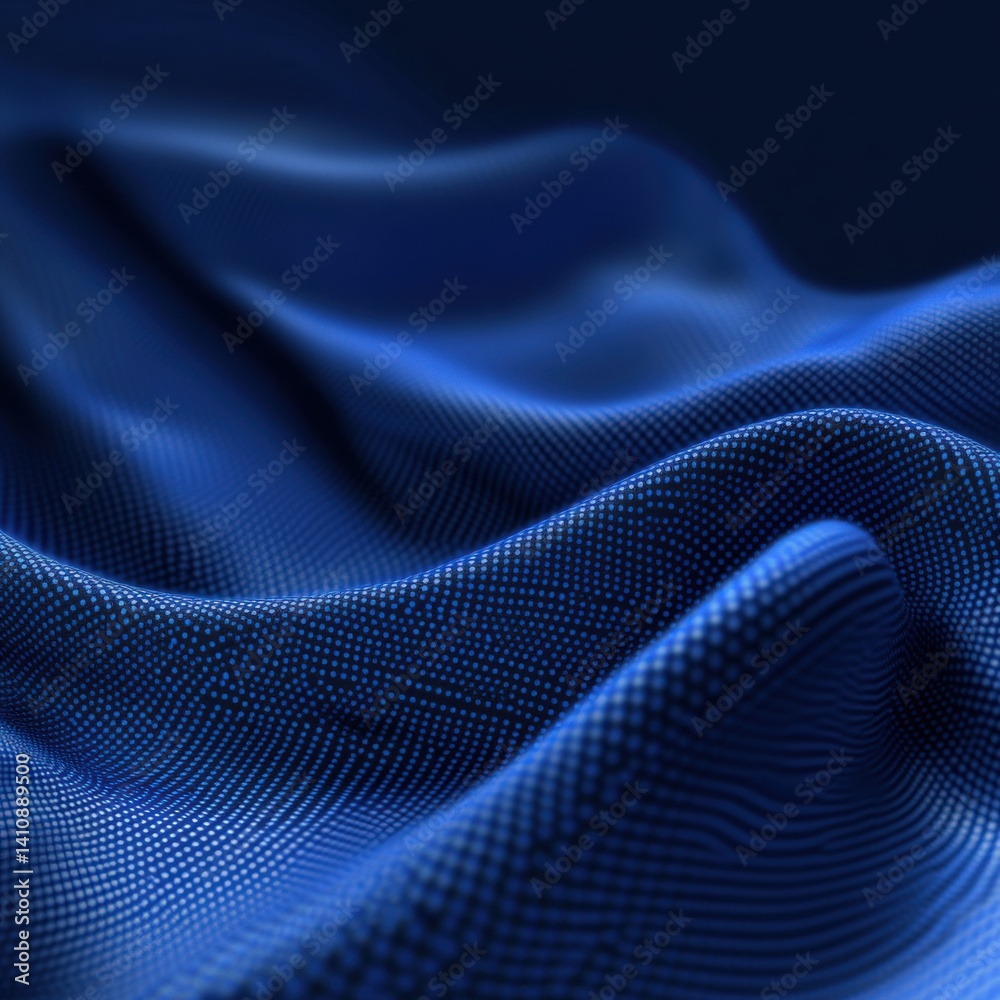 Blue dotted fabric texture Blue dotted fabric texture