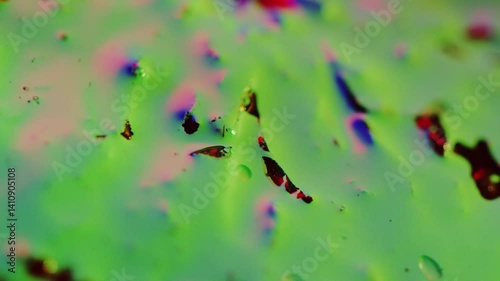 Fruit,Cut Section,Fruit Flesh,Juice,Light Green,Colorful,Ink Drop,Ink,Light/Dark,Color Lighting,C-UP,Camera Movement,HS