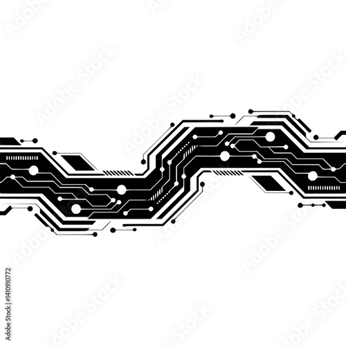 Modern Circuit Board Design: Abstract Tech Background
