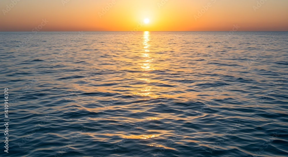 Fototapeta premium sunset over the sea, sea ​​background
